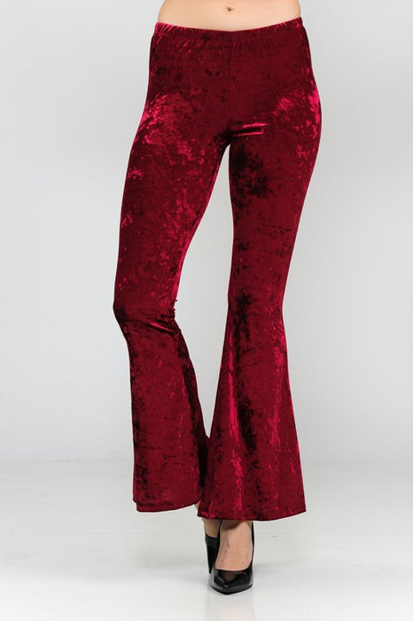 ICE VELVET BELL BOTTOM PANTS