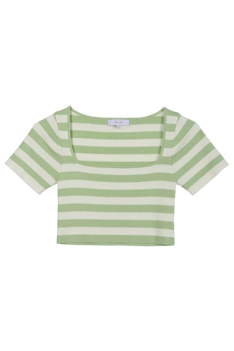 SS stripe pullover shirt