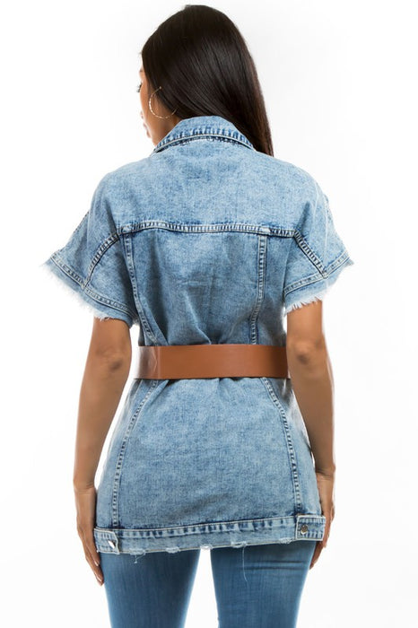 DENIM VEST JACKET