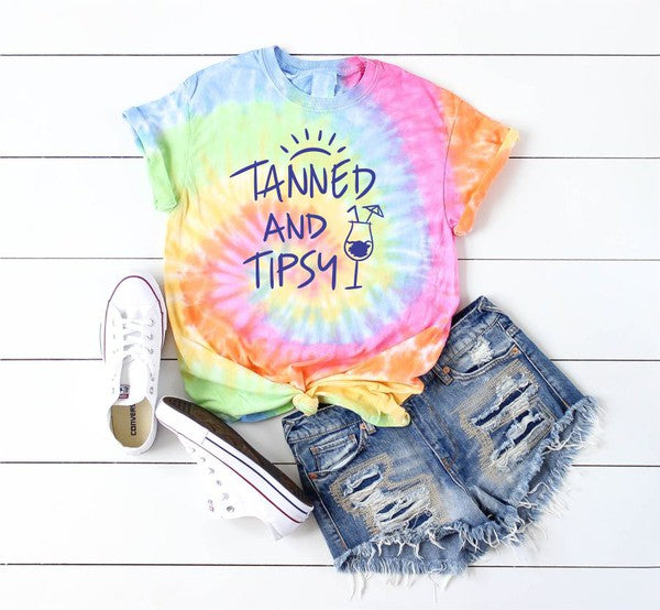 Tanned and Tipsy Short Sleeve Tee