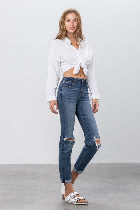 Ripped Boyfriend Jeans