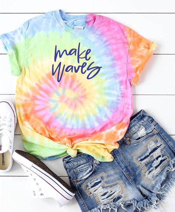 Make Waves Tie Dye Tee