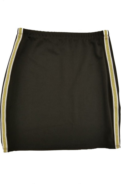 JUNIOR'S ELASTIC STRIPE SIDE SKIRT