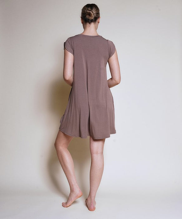 BAMBOO TULIP SLEEVE DRESS