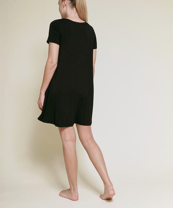 BAMBOO SHORT SLEEVE DRESS