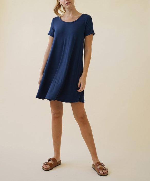 BAMBOO SHORT SLEEVE DRESS