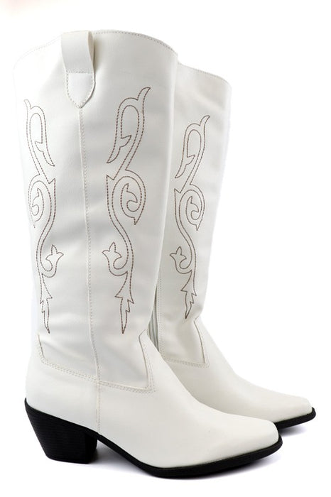 Beautiful Western Style Tall Boots