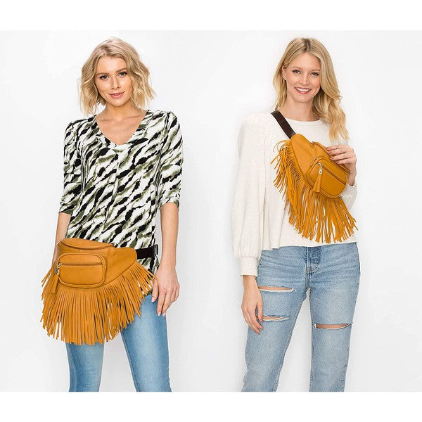 Fashion Fringe Tassel Fanny Pack Waist Bag