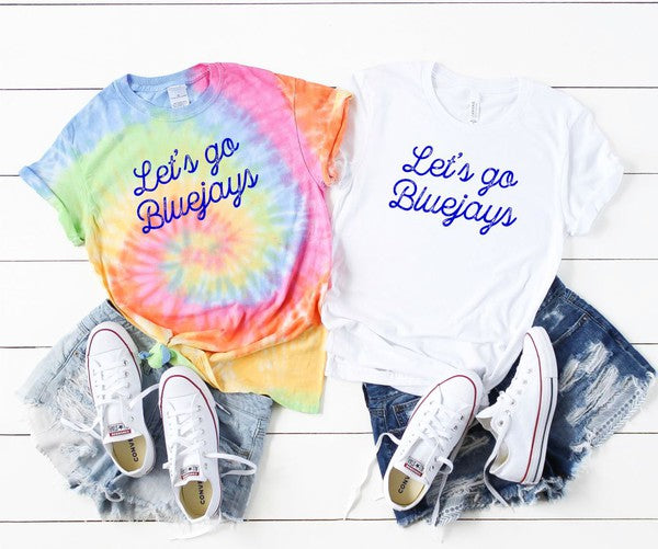 Let's Go Bluejays Tie Dye Tee