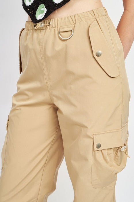 HIGH RISE CARGO PANTS