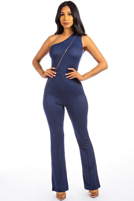 SEXY ZIPPER UP JUMPSUIT