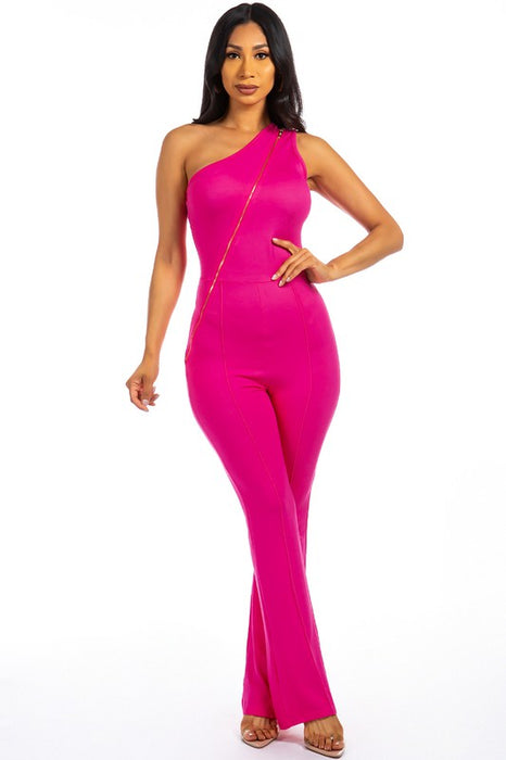 SEXY ZIPPER UP JUMPSUIT