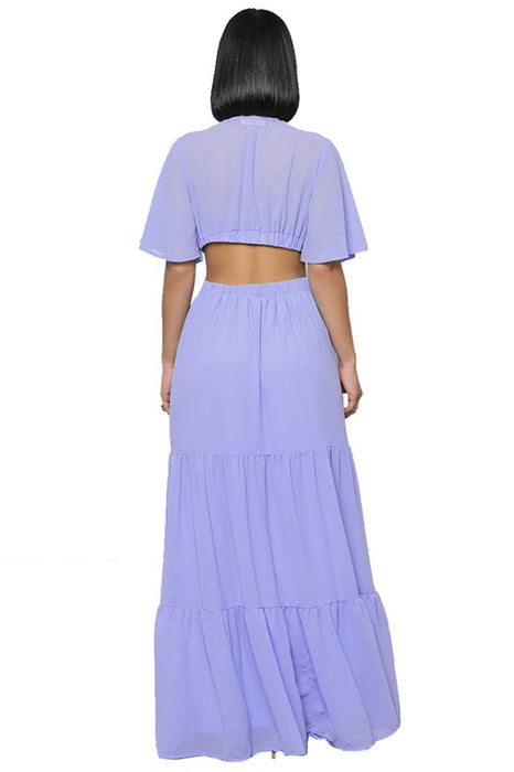 SEXY CHIFFON MAXI DRESS