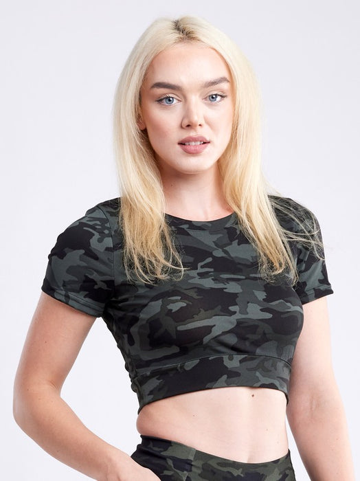 Short-Sleeve Crop Top