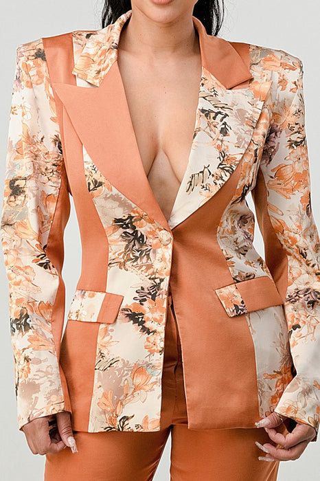 ATHINA TRANSITION PRINT BLAZER AND PANT SUIT