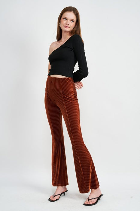 HIGH RISE FLARED PANTS