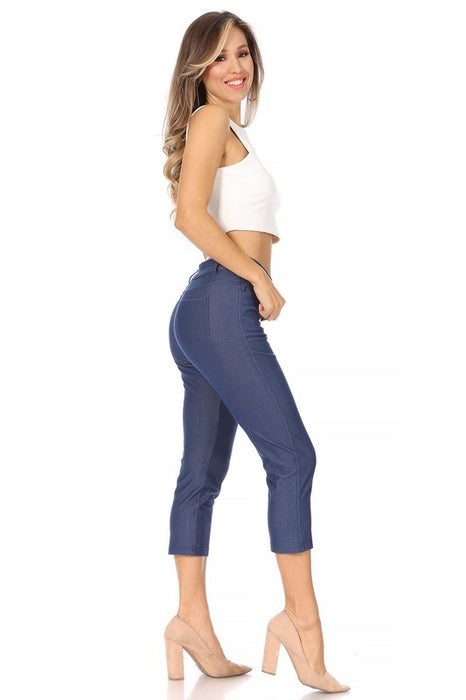 Stretchy, pull up, capri jeggings