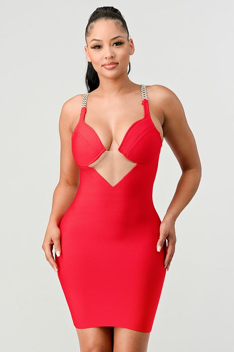 ATHINA HOLIDAY SEXY BANDAGE DRESS