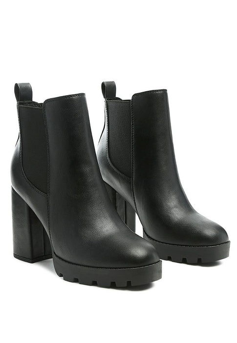 SONIA BLOCK HEELED BOOTS