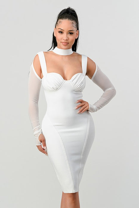 ATHINA HOLIDAY FASHION BANDAGE DRESS