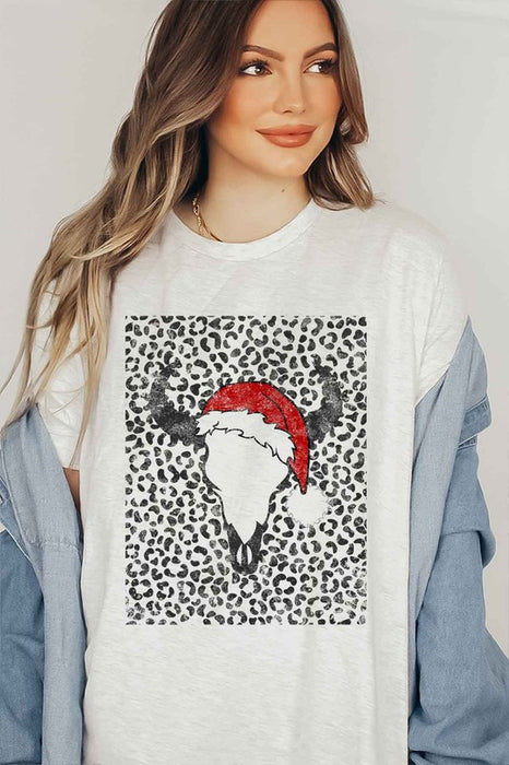 CATTLE CHRISTMAS T-SHIRT PLUS SIZE