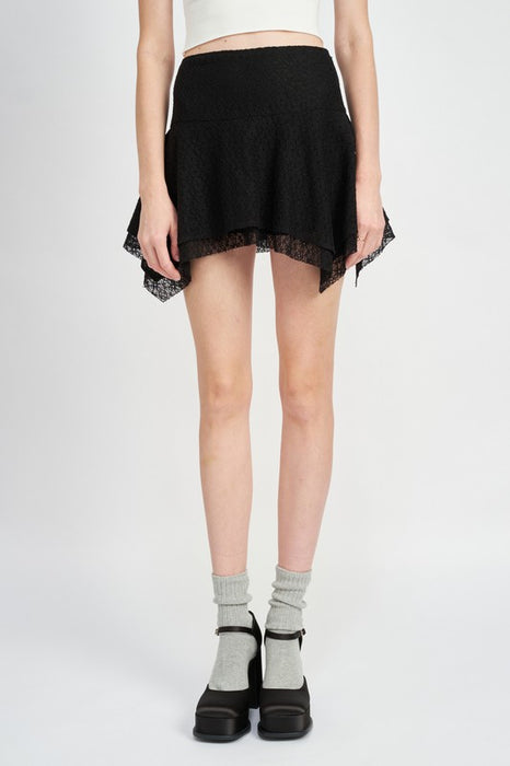 SHARK TOOTH MINI SKIRT