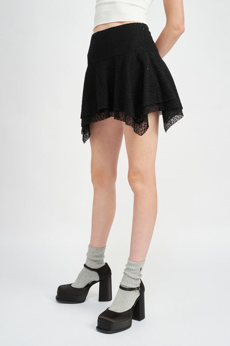 SHARK TOOTH MINI SKIRT