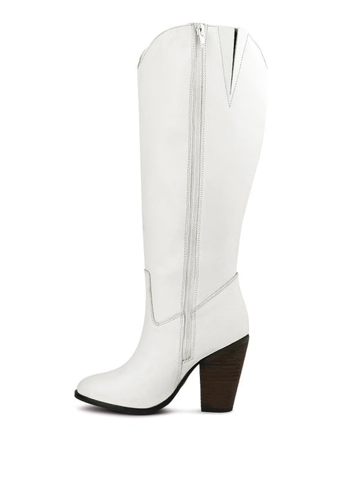 GREAT-STORM Suede Leather Calf Boots