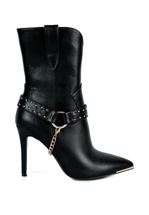 Pro Tip High Heeled Cult Ankle Boot