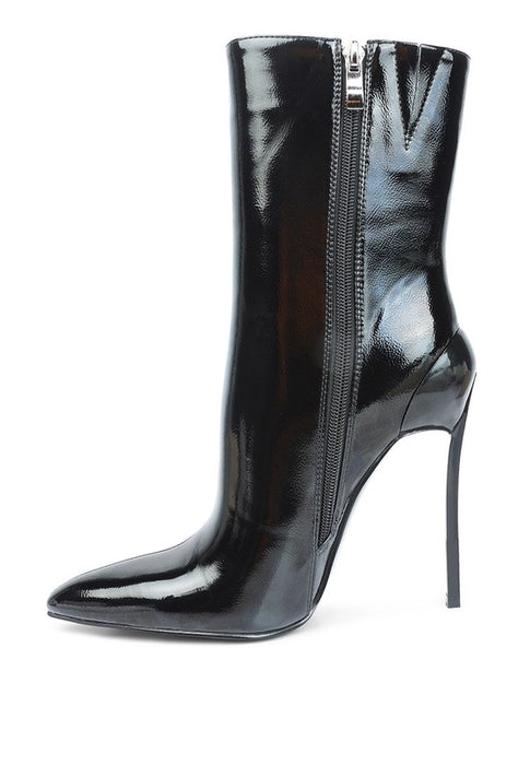 Mercury Patent High Heeled Ankle Boot