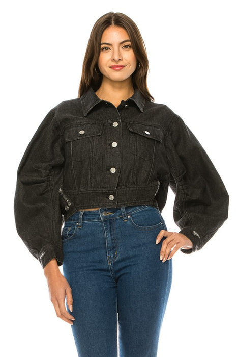 Women's Washed Denim Jacket