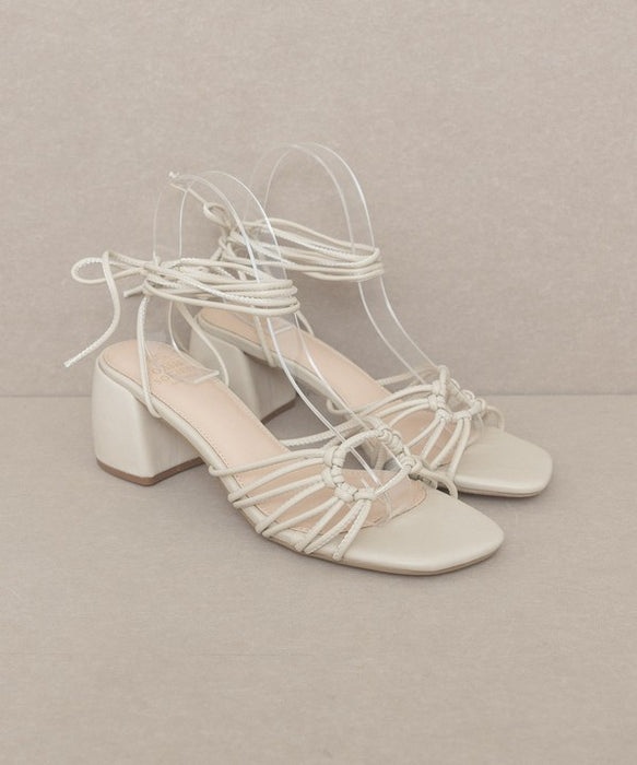 Oasis Society Celia - Knotted Lace Up Heel