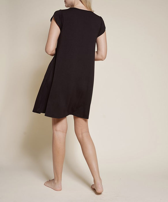 BAMBOO TULIP SLEEVE DRESS