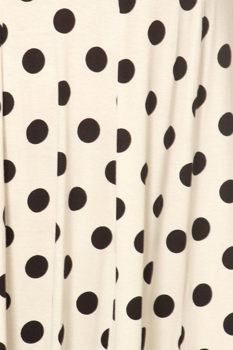 Polka dot midi dress in relaxed fit