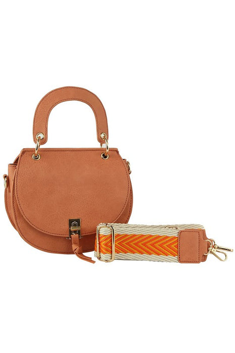 Fashion Flap Saddle Satchel Crossbody Bag