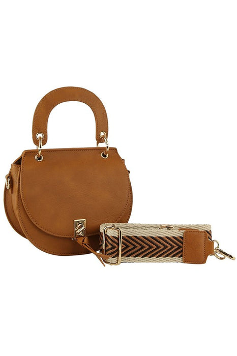 Fashion Flap Saddle Satchel Crossbody Bag