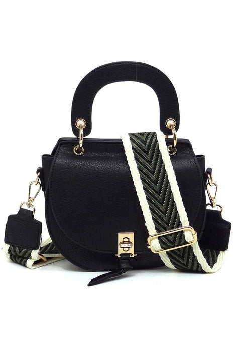 Fashion Flap Saddle Satchel Crossbody Bag