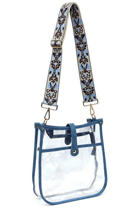 See Thru Guitar Strap Hobo Crossbody Bag