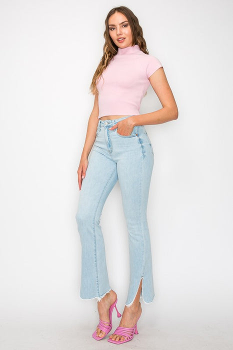 PLUS SIZE - HIGH RISE BOOT CUT JEANS