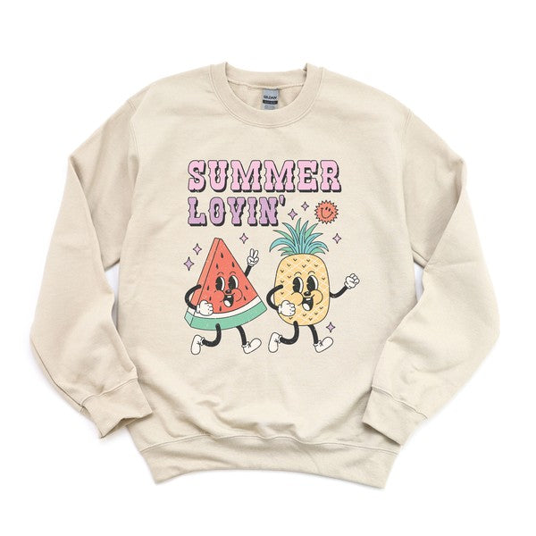 Summer Lovin' Fruit Graphic Sweatshirt