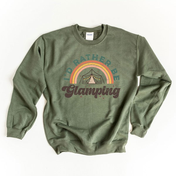 I'd Rather Be Glamping Graphic Sweatshirt