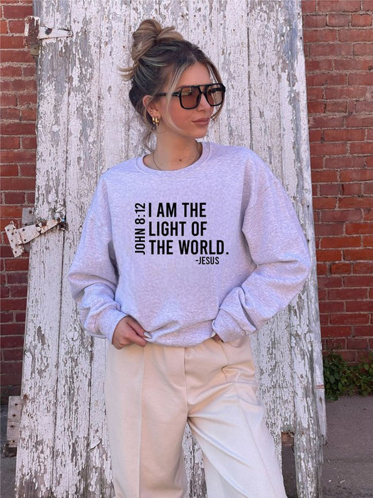 I AM THE LIGHT OF THE WORLD Graphic Sweatshirt