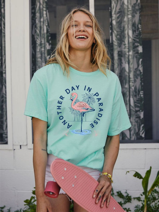 Another Day in Paradise Flamingo Graphic Tee