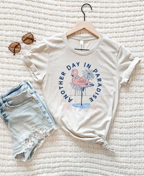 Another Day in Paradise Flamingo Graphic Tee