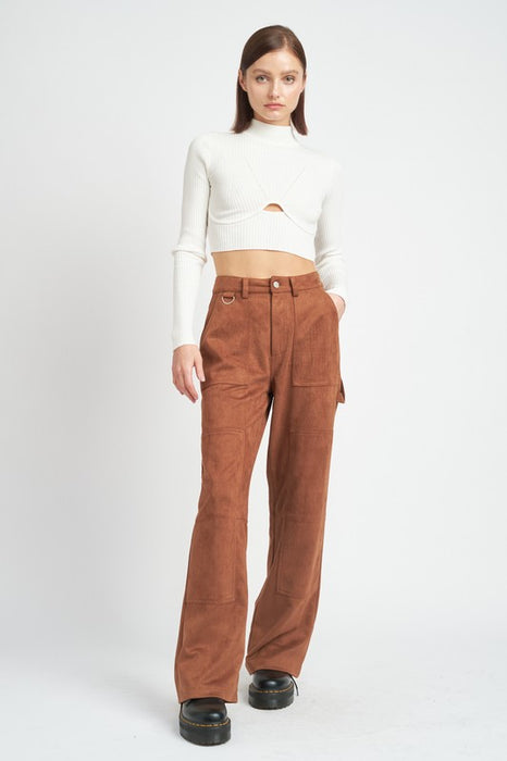 RELAXED FIT STRAIGHT LEG PANTS