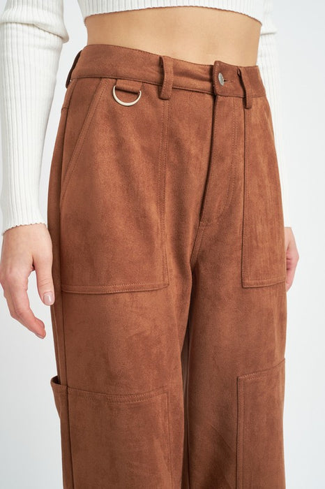 RELAXED FIT STRAIGHT LEG PANTS