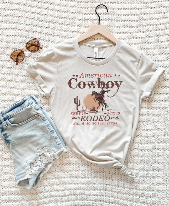 American Cowboy Rodeo 1990 Graphic Tee