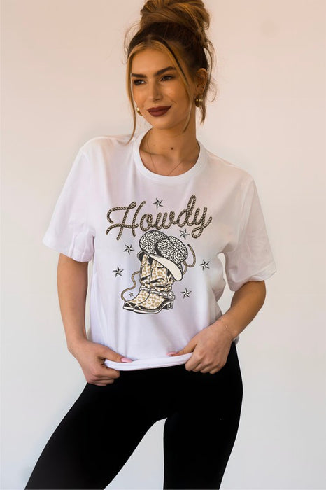 Howdy with Boots Graphic Tee