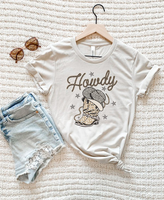 Howdy with Boots Graphic Tee