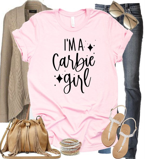 I'm a Carbie Girl Graphic Crew Neck Tee